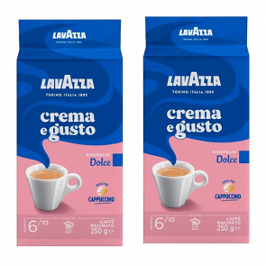 Набор Кофе Молотый 2шт Lavazza Crema e Gusto Dolce 250g
