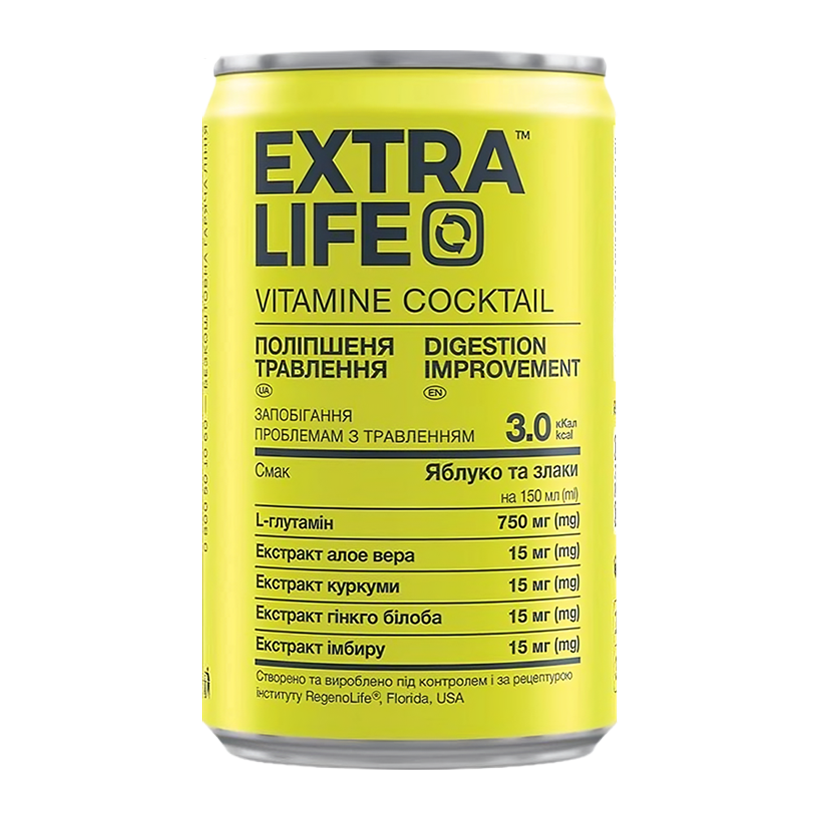 Напій Extra Life зі Стевією для Покращення Травлення 150ml - Retromagaz