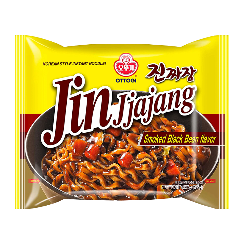 Локшина Ottogi Jin Jjajang Рамьон Негостра 135g - Retromagaz