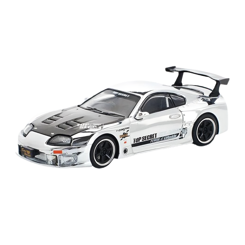 Машинка Premium POP Race Top Secret GT300 Toyota Supra 1:64 PR640325 Silver - Retromagaz
