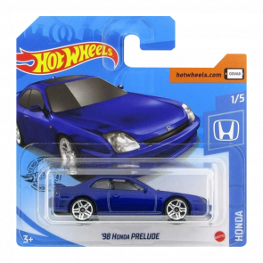 Машинка Базовая Hot Wheels '98 Honda Prelude Honda 1:64 GHF15 Dark Blue