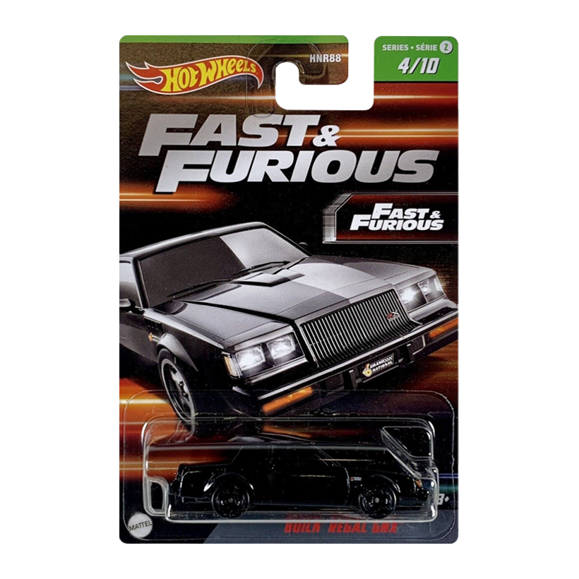 Тематична Машинка Hot Wheels Buick Regal GNX Fast & Furious 1:64 HNR88/HNT04 Black - Retromagaz