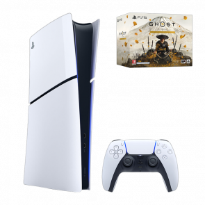 Набір Консоль Sony PlayStation 5 Slim Digital Edition 825GB White Новий  + Гра Ghost of Yotei Collector's Edition Російська Озвучка - Retromagaz