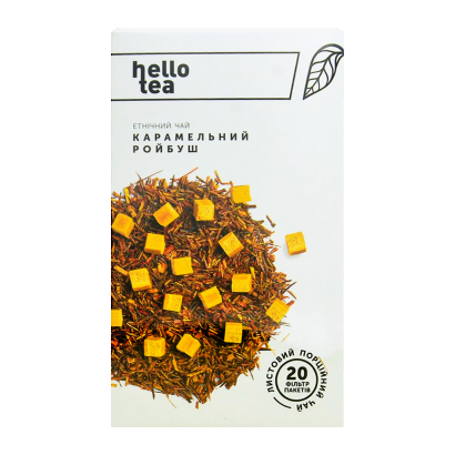 Чай Пакетированный Травяной Hello Tea Карамельный Ройбуш 40g - Retromagaz