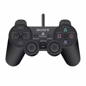 Геймпад Проводной Sony PlayStation 2 DualShock 2 SCPH-10010 Black 2.5m Б/У Нормальный - Retromagaz