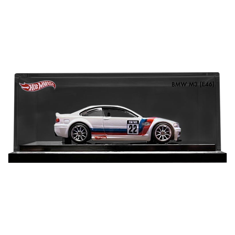 Машинка Premium Hot Wheels BMW M3 (E46) Red Line Club RLC 1:64 HGK71 White - Retromagaz