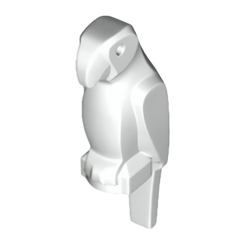 Фігурка Lego Повітря Bird Parrot with Large Beak Animals 27063 White Б/У - Retromagaz