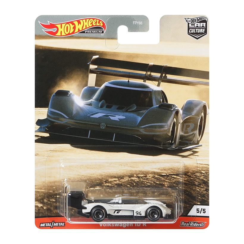 Машинка Premium Hot Wheels Volkswagen ID R Thrill Climbers 1:64 GJP92 Grey - Retromagaz