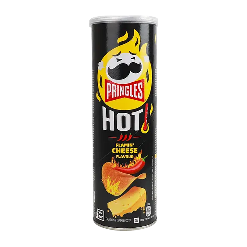 Чипсы Pringles Flame Cheese & Chili Extra Hot 160g - Retromagaz