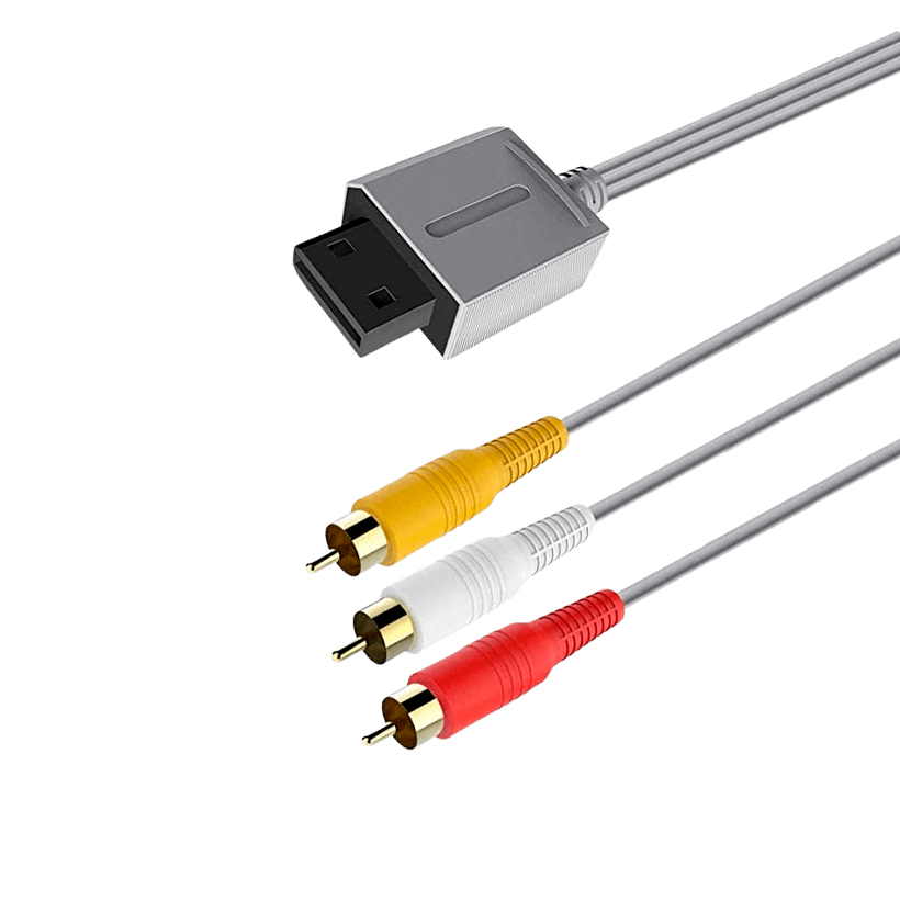 Кабель RMC Wii Composite 3RCA - AV Multi Out Light Grey 1.7m Новий - Retromagaz