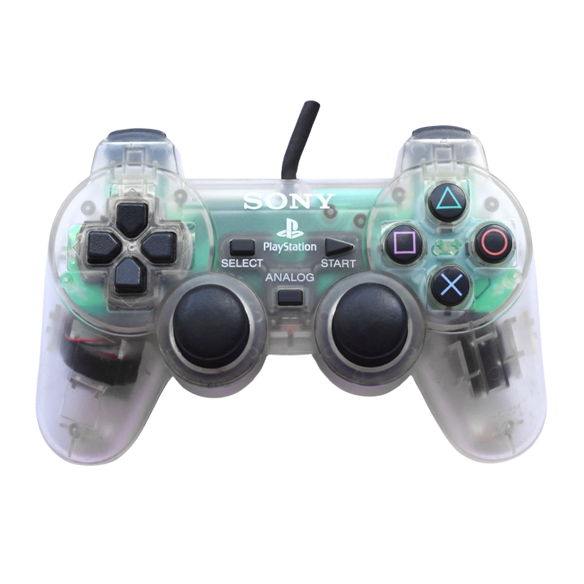 Геймпад Проводной Sony PlayStation 2 SCPH-10010 DualShock 2 Clear White 2.5m Б/У - Retromagaz