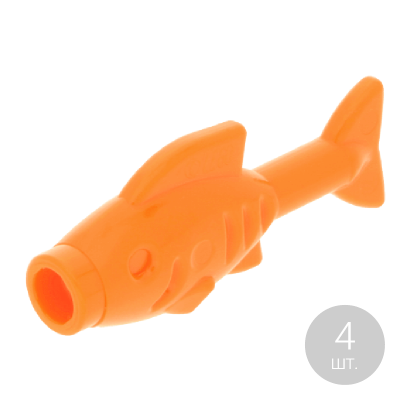 Фигурка Lego Fish Animals Вода 64648 4623481 Orange 4шт Б/У - Retromagaz