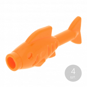 Фигурка Lego Fish Animals Вода 64648 4623481 Orange 4шт Б/У - Retromagaz