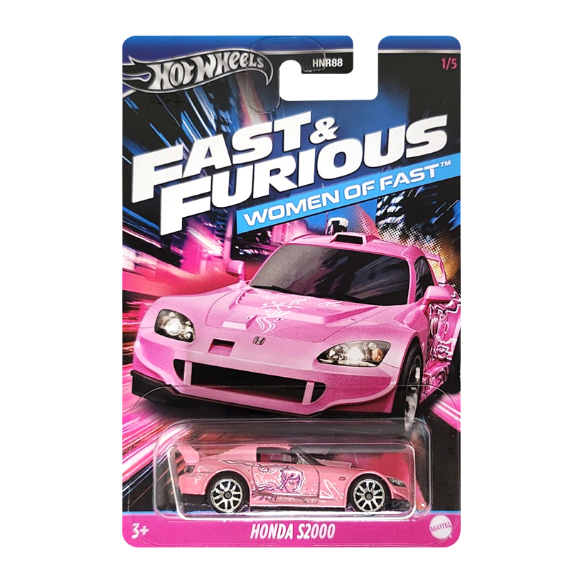 Тематическая Машинка Hot Wheels Honda S2000 Women of Fast & Furious 1:64 HNR88/HRW36 Pink - Retromagaz