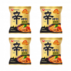 Набор Лапша 4шт Nongshim 1 Shin Рамьон со Вкусом Курицы Острая 120g Набор Лапша 4шт Nongshim 1 Shin Рамьон со Вкусом Курицы Острая 120g - Retromagaz