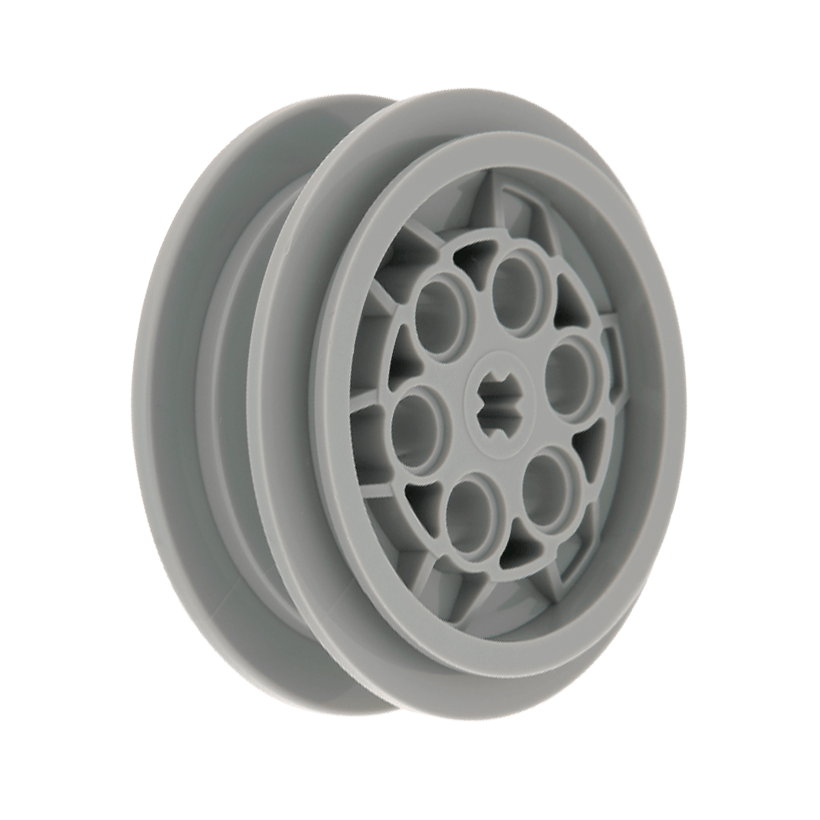 Колесо Lego Диск 43.2mm D x 18mm Flush Axle Stem 86652 4551421 6507815 Light Bluish Grey Б/У - Retromagaz