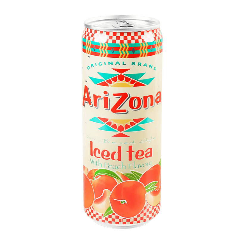 Чай Холодний Arizona Чорний зі Смаком Персика 330ml - Retromagaz
