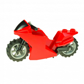 Транспорт Lego Мотоцикл Sport Bike 18895c02pb01 6104010 6228549 6104030 6298539 Red 1шт Б/У Хороший - Retromagaz