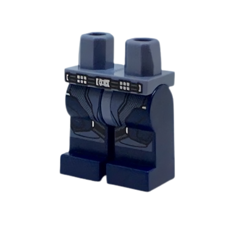 Ноги Lego Marvel Drax Hips and Dark Blue Legs with Belt with Silver Trim and Sand Blue Armor Pattern Super Heroes 970c63pb10 sh0387 6186636 Sand Blue Б/У - Retromagaz