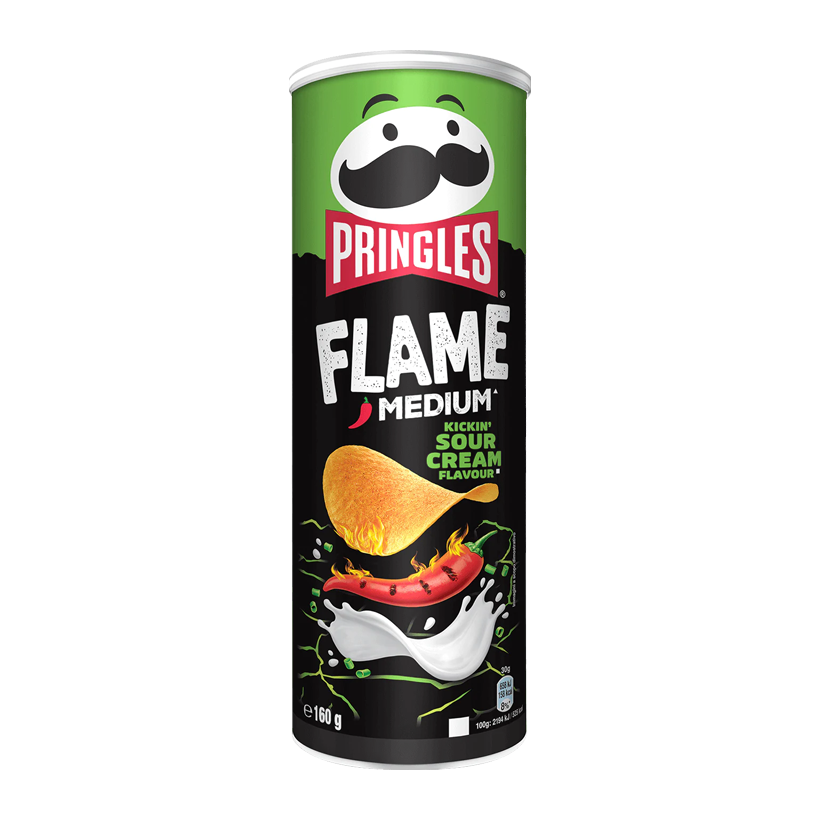 Чипсы Pringles Flame Kickin' Sour Cream 160g - Retromagaz