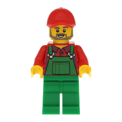 Lego Фигурка City Farmer Фермер 1cty0984 1 Ориг Б\У О - Retromagaz
