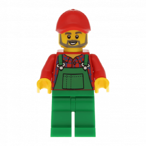 Lego Фигурка City Farmer Фермер 1cty0984 1 Ориг Б\У О