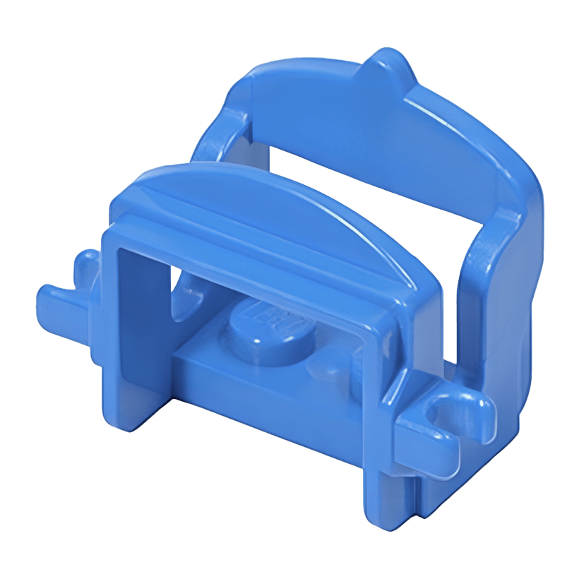 Для Животных Lego Horse Saddle with Clips 4491b 4264485 449123 Blue Б/У - Retromagaz