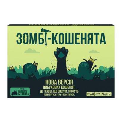 Настільна Гра Вибухові кошенята: Зомбі-кошенята (Zombie Kittens) - Retromagaz