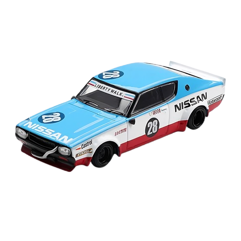 Машинка Premium MINI GT Nissan Skyline Kenmeri Liberty Walk 1:64 MGT01212 Blue - Retromagaz