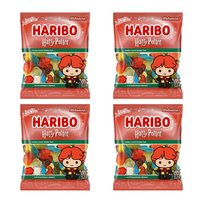 Набір Цукерки Жувальні 4шт Haribo Ron Weasley Harry Potter 160g - Retromagaz