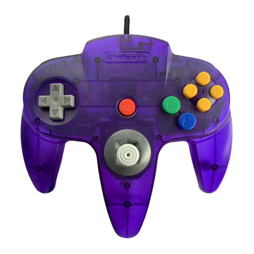Геймпад Проводной Nintendo N64 NUS-005 Limited Edition Trans-Purple 1.9m Б/У - Retromagaz