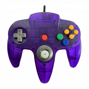 Геймпад Проводной Nintendo N64 NUS-005 Limited Edition Trans-Purple 1.9m Б/У - Retromagaz
