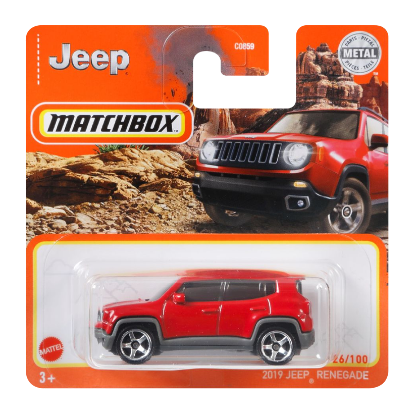 Машинка Большой Город Matchbox '19 Jeep Renegade Off-Road 1:64 HVP10 Orange - Retromagaz