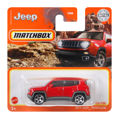 Машинка Велике Місто Matchbox '19 Jeep Renegade Off-Road 1:64 HVP10 Orange - Retromagaz