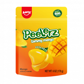 Цукерки Жувальні Amos Peelerz Mango 65g - Retromagaz