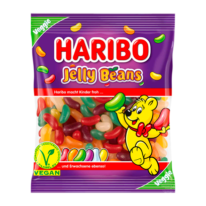 Цукерки Жувальні Haribo Jelly Beans Veggie 160g 9002975376952 - Retromagaz