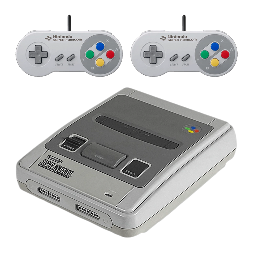 Набір Консоль Nintendo SNES SNSP-001A Europe Light Grey Б/У  + Геймпад Дротовий Japan Style 2шт - Retromagaz