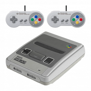 Набір Консоль Nintendo SNES SNSP-001A Europe Light Grey Б/У  + Геймпад Дротовий Japan Style 2шт - Retromagaz