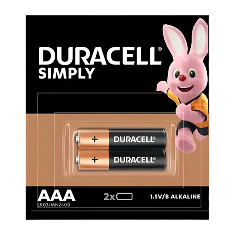 Батарейка 2шт Duracell AAA Simply LR03/MN2400 - Retromagaz