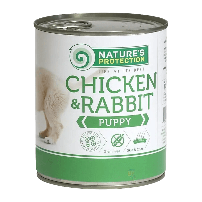 Влажный Корм Nature's Protection для Собак Nature's Protection Puppy Курица и Кролик 400g - Retromagaz