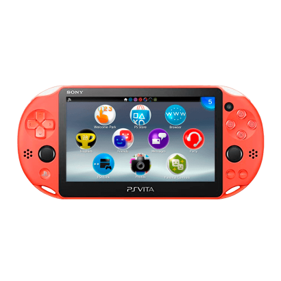 Консоль Sony PlayStation Vita Slim Модифікована 64GB Neon Orange + 5 Вбудованих Ігор Новий Вітринний Варіант - Retromagaz