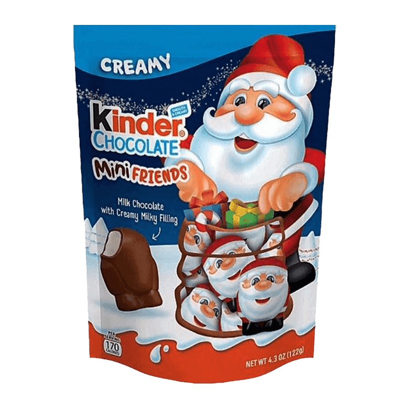 Конфеты Kinder Шоколадные Mini Friends Santa с Молоком 122g - Retromagaz