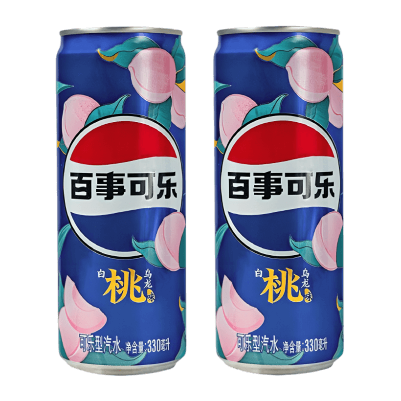 Набір Напій 2шт Pepsi Азійська White Peach 330ml - Retromagaz
