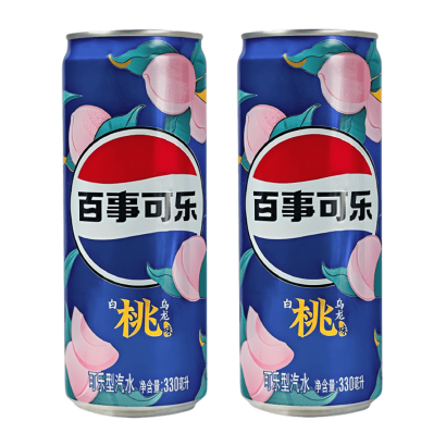 Набор Напиток 2шт Pepsi White Peach 330ml - Retromagaz