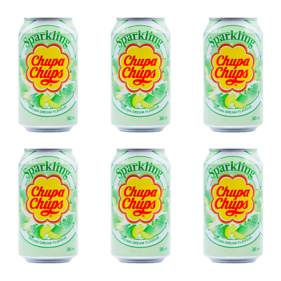 Набір Напій Chupa Chups Melon & Cream Flavour 345ml 6шт - Retromagaz