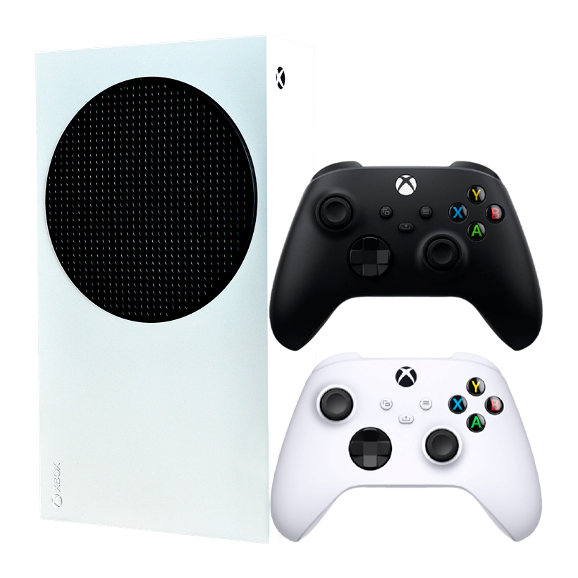 Набір Консоль Microsoft Xbox Series S 512GB (313358803) White Б/У Хороший +Геймпад Бездротовий Microsoft Xbox Series Version 4 Black Б/У Відмінний - Retromagaz