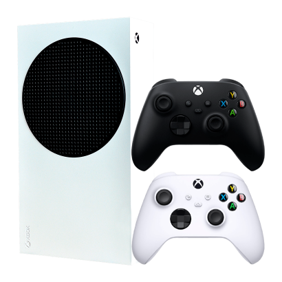 Набір Консоль Microsoft Xbox Series S 512GB (313358803) White Б/У Хороший +Геймпад Бездротовий Microsoft Xbox Series Version 4 Black Б/У Відмінний - Retromagaz