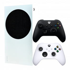 Набір Консоль Microsoft Xbox Series S 512GB (313358803) White Б/У Хороший +Геймпад Бездротовий Microsoft Xbox Series Version 4 Black Б/У Відмінний