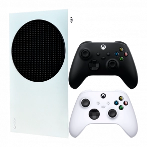 Набір Консоль Microsoft Xbox Series S 512GB (313358803) White Б/У Хороший +Геймпад Бездротовий Microsoft Xbox Series Version 4 Black Б/У Відмінний