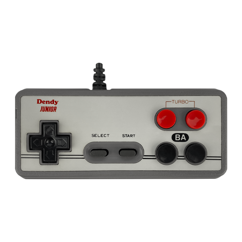Геймпад Проводной Steepler Famicom Dendy Junior Version 1 90х Grey 1.5m Б/У - Retromagaz